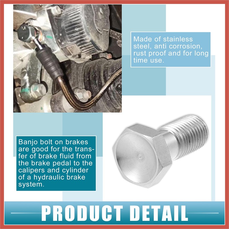 ACROPIX Banjo Bolt Brake Fitting Adapter Kit 3 an 3/8"x24