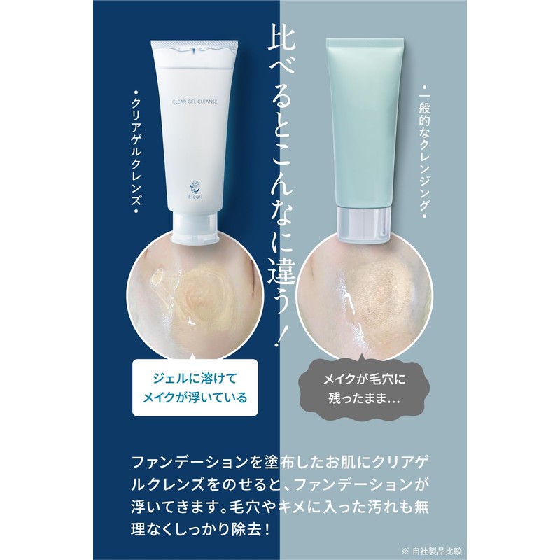 Fururi Clear Gel Cleanse, Makeup Remover, Pores x Corneum x