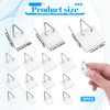 Grevosea 12 Pcs Wall Plate Hangers, Adhesive Picture Hangers Frame