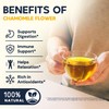 Chamomile Tea Bags, Chamomile Flower Herbal Tea - Sugar-Free, Caffeine-Free,