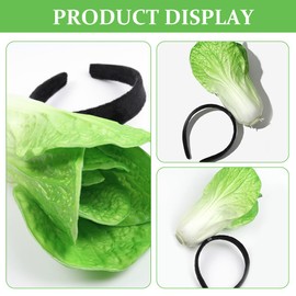 Beaupretty Chinese Cabbage Headband Vegetables Hair Accessories for Fabric Headband Headbands Women Headdress Face Washing Headbands Iron Women's Eggplant Personality