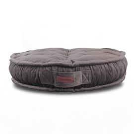 homedius Asia Round Floor Cushion 24” x 5” – Velvet Meditation Pillow for Adults & Kids – Thick Floor Seating Pad for Living Room, Boho Decor, Balcony, Garden, Anthracite