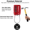 SharkByte TSA Approved Suitcase Locks - 4-Dial Security Travel Combination