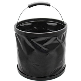 GLOBAL BOX Folding Bucket Car Wash Bucket Outdoor Freestanding 10L Black