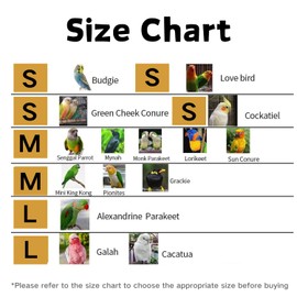 Bird Harness and Leash - Adjustable Parrot Training Flight Harness Vest with Reflective Strip Nylon Training Rope for Medium Large Bird Parrot Cockatiel Monk Parakeet Sun Conure (M)