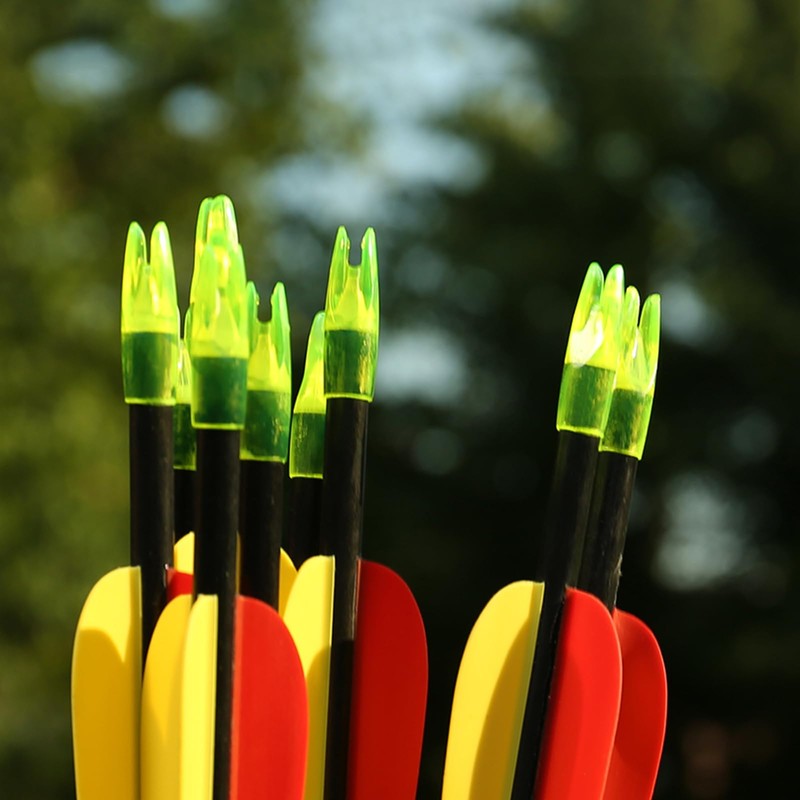 PATIKIL 8mm Archery Arrows Nocks, 60 Pcs Plastic Glue on