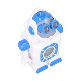 Smart Clock, Creative Robot Design Bedside Clock Robot Projection Alarm Clock for Kids for Bedrooms for Students (Sky Blank)