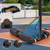 Height Adjustable Basketball Hoop, 4.76-10ft with LED Lights, Portable Outdoor