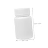 Beavorty Screw Cap Sample Bottles 50ml 20pcs White Plastic Pill