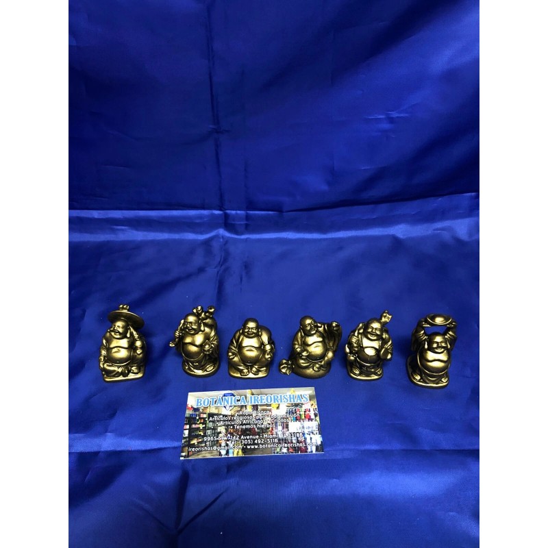 Set of 6 small Buddha budda - antique