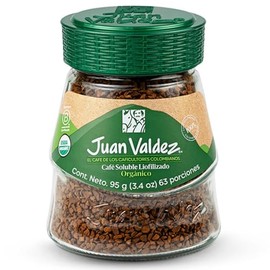 Juan Valdez | Café Soluble Liofilizado Orgánico de Colombia | Frasco de 95g