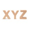 Glorex Cardboard Letter, Number and Characters, Letter X, x, natural