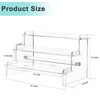Meteou Acrylic Risers Display Stands, 12'' Perfume Organizer, Clear Riser