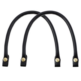 VGOL 2Pcs Bag Strap Replacement PU Leather Handbag Handles Replacement Decorative Handbags Strap Accessories for DIY Purse Making Tote Bags Decoration Black