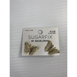 Sugarfix by BaubleBar Crystal Wings Butterfly Stud Statement Earrings