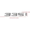 Fidida 335i Emblem Decal Car Numbers Letters Emblem Plating Badge
