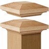Sasylvia 2 Pcs 3 x 3 Inch Red Oak Newel