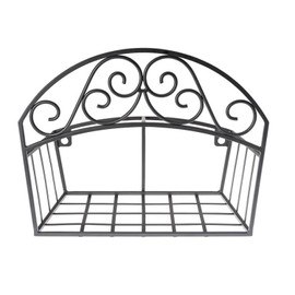 Liberty Garden Products 241 Decorative Black Garden Hose Butler with Shelf, Holds 125-Feet 14 x 6.7 x 11.5