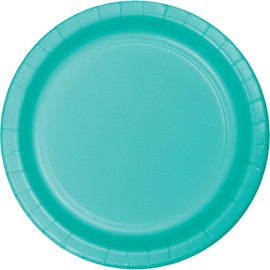 Club Pack of 240 Teal Green Round Party Dinner Plates 8.75"