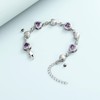 VCCWYQK Heart Shape Urn Bracelet for Ashes Birthstone Heart Bracelet