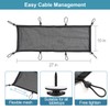 Under Desk Cable Management Net, 36PCS Under Table Cord Management