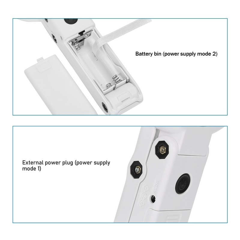 Desktop Handheld LED Magnifier 7X USB Battery Powered Reading Magnifying