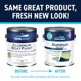 TotalBoat Aluminum Boat Paint for Canoes, Bass Boats, Dinghies, Duck Boats, Jon Boats and Pontoons (Olive Drab, Quart), 1 Quarts (Pack of 1)