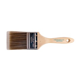12PK 2.5 inch Flat Brush Premium Wall/Trim House Paint Brush Set Great for Professional Painter and Home Owners Painting Brushes for Cabinet Decks Fences Interior Exterior & Commercial Paintbrush.