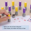 PATIKIL 10mm Letter Stamp, W Alphabet Stamp Mini Automatic Ink