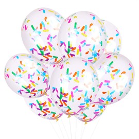 Globos de fiesta de cumpleaños, paquete de globos de confeti, globos de helado (24 unidades)