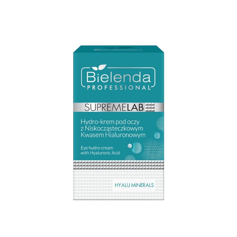 Bielenda Professional Supremelab Hyalu Minerals Hydro-Augencreme mit Hyaluronsäure, 15 ml