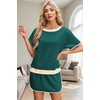 Women's 2 Piece Sets Summer Casual Short Sleeve Tops and