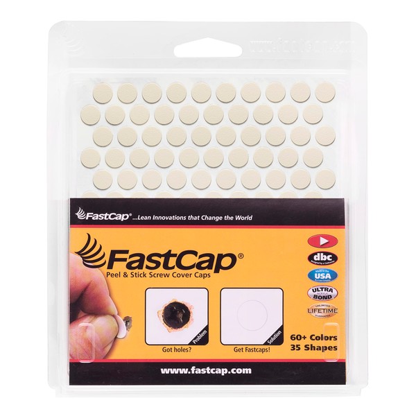 FastCap - Screw Hole Covers, 1/2" (13mm) Round Stickers -