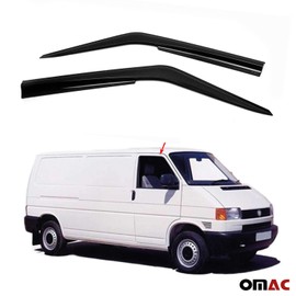 OMAC Front Side Door Window Air Rain Vent Visor Wind Deflector Guard 2 Pcs for VW Eurovan T4 Transporter 1997-2004