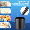 Shaker de Proteína HomeChi 700ml Acero Inoxidable Negro con Compartimento