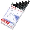 edding 12 Retract whiteboard Marker - Black - 10 whiteboard