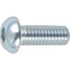 TRUSCO(トラスコ) 六角穴付ボタンボルト三価 白 全ネジ M8×20 11本入 B774-0820