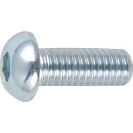 TRUSCO(トラスコ) 六角穴付ボタンボルト三価 白 全ネジ M8×20 11本入 B774-0820