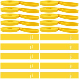 Outus 20 Pcs 5-15lbs Resistance Bands Bulk 10 Long Resistance Loop Bands 10 Pull Up Assist Strength Latex Free Training Physical Therapy Set for Women Men Exercise Home Gym Workout Pilates (Yellow)