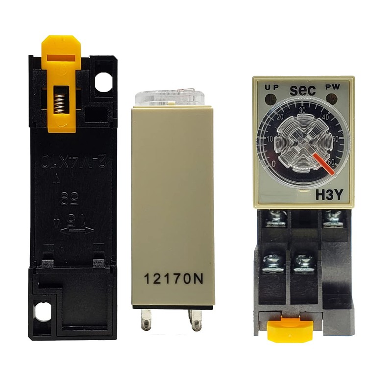 DC12V H3Y-2 Delay Timer Time Relay 0-60S Second & Base