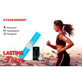 Adhesive Patches for Guardian Sensor 3/4，Waterproof and Latex Free CGM Sensor Patches for 7 Days (20 Pack), Pre-Cut Adhesive Tape, Continuous Glucose Monitor Protection Cover -GTAGKOMMEN