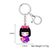 DALANE Acrylic Anime Japanese Kimono Kokeshi Doll Keychain Car Keys