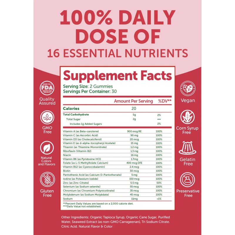 Lunakai Gomitas Vitaminas B12 Y Multivitamínicos Mujeres 60