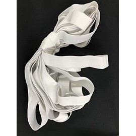 3/4", 1", 1 1/2", 2" Woven Elastic 10 Yard Bundle (White, 3/4")