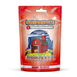 NW Barn Owl Pellet Kit for Kids Includes Pick & Chart (Small (1.0 to 1.5 inches), 1-Pack)