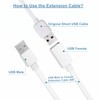 2-Pack 30ft Power Extension Cable Compatible with Wyze Cam v4,Wyze