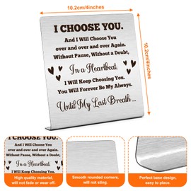 To My Man Gifts Home Office Desk Decor Birthday Gifts for Husband Boyfriend Wedding Gift for Husband Valentines Christmas Father's Day Present for Him Romantic Gift Desk Decorations Sign