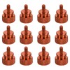 sourcing map 12pcs UNC6-32x6.5mm Knurled Thumb Screw Computer Case Threaded