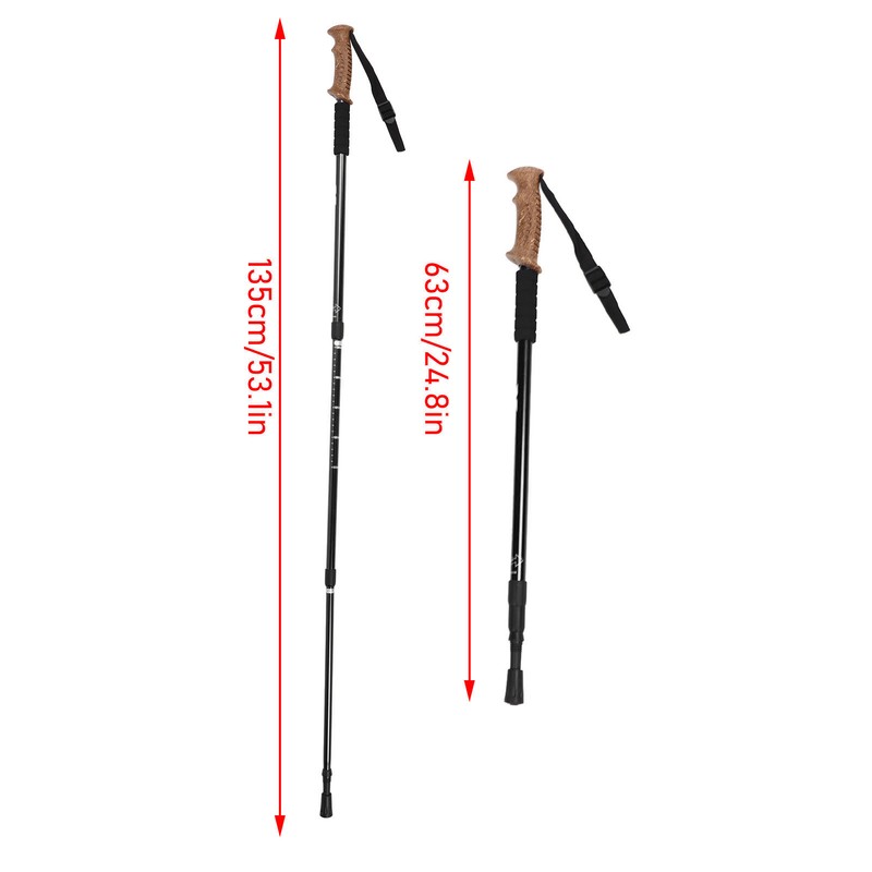 Walking Stick 3 Section Super Light High Strength Anti Slip