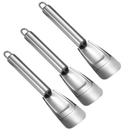 JIHUOO 3 Pcs Stainless Steel Freezer Ice Remover Shovel Fridge Ice Scraper Refrigerator Defrosting Spatul Household Kitchen Gadget